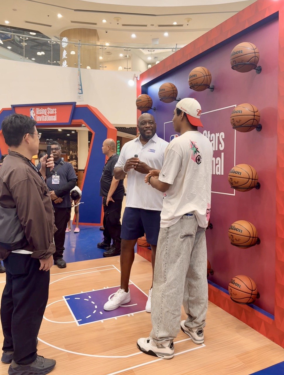 The Rising Stars activation — NBA Rising Stars Invitational, Singapore 2026